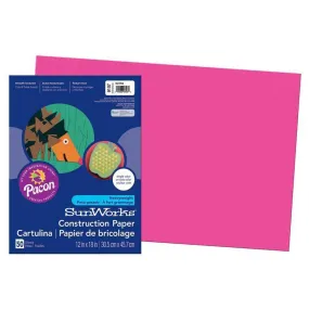 (10 Pk) Sunworks 12 X18 Hot Pink