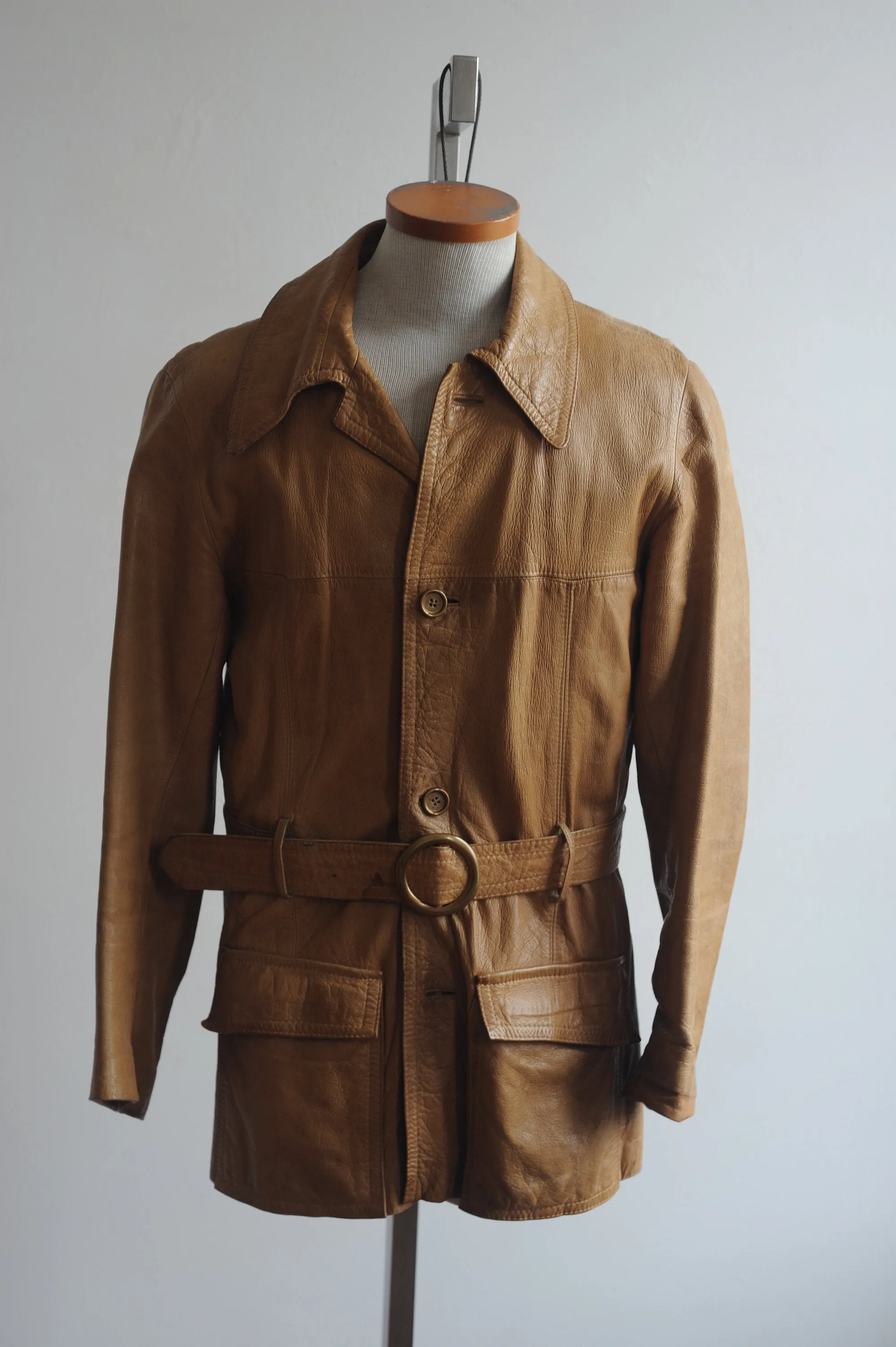 1970s German Leather Jacket Munich Olympics 1972