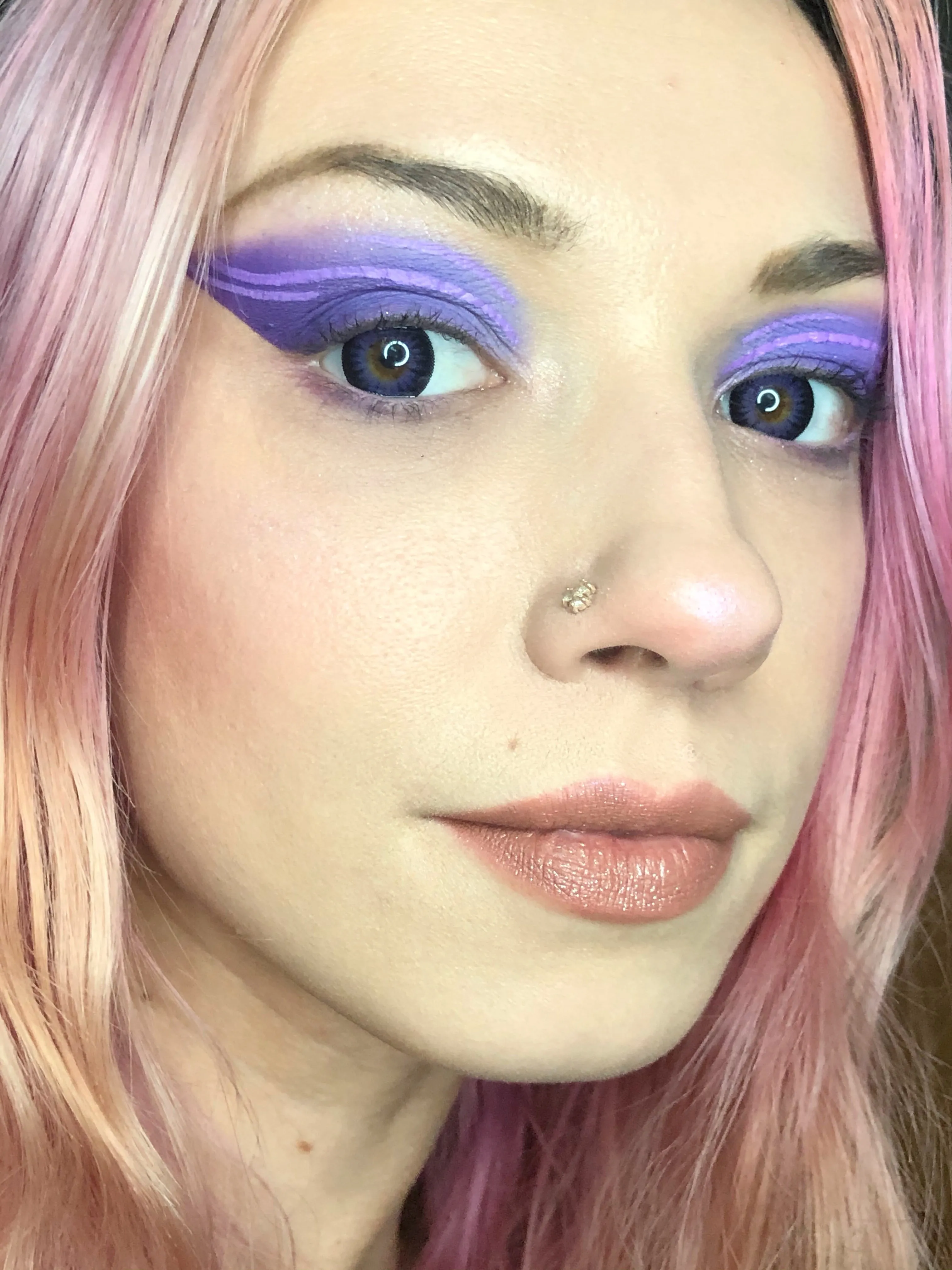 2 Tone Violet Contacts