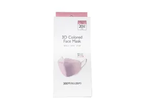 3D Colored Face Mask Small Pink