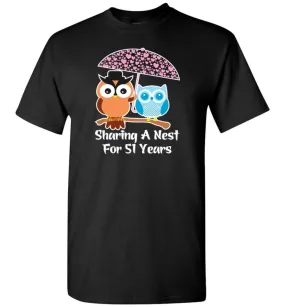 51 Years Wedding Anniversary Gifts Valentine's Day T-shirt