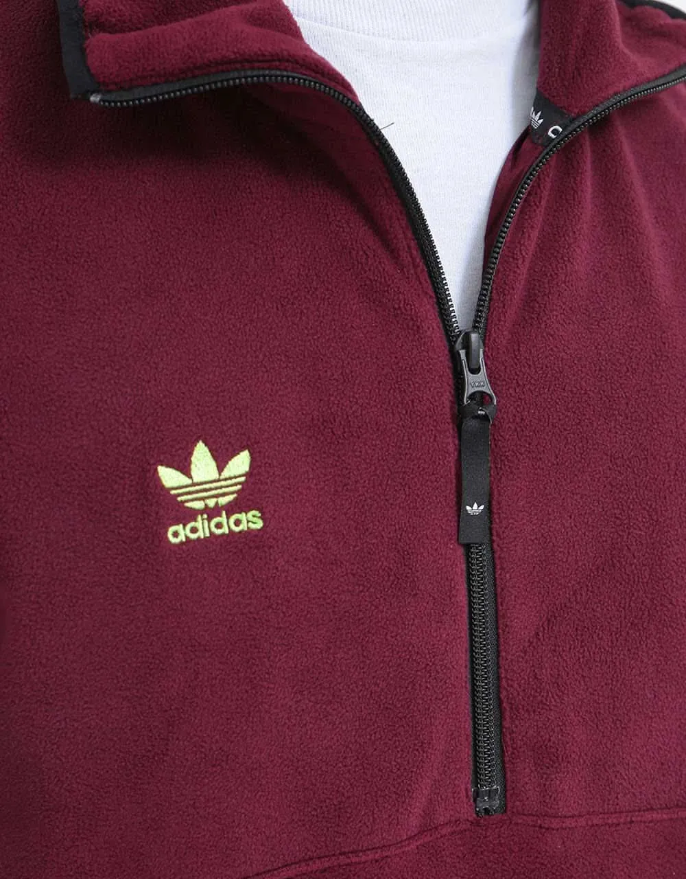 adidas Polar Anorak - Maroon/Mineral Red/Signal Green