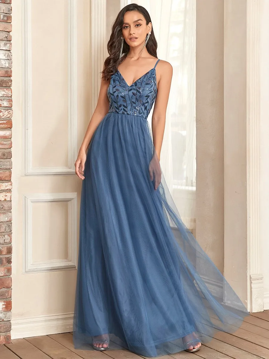 Adorable A Line Silhouette Floor Length Wholesale Evening Dress