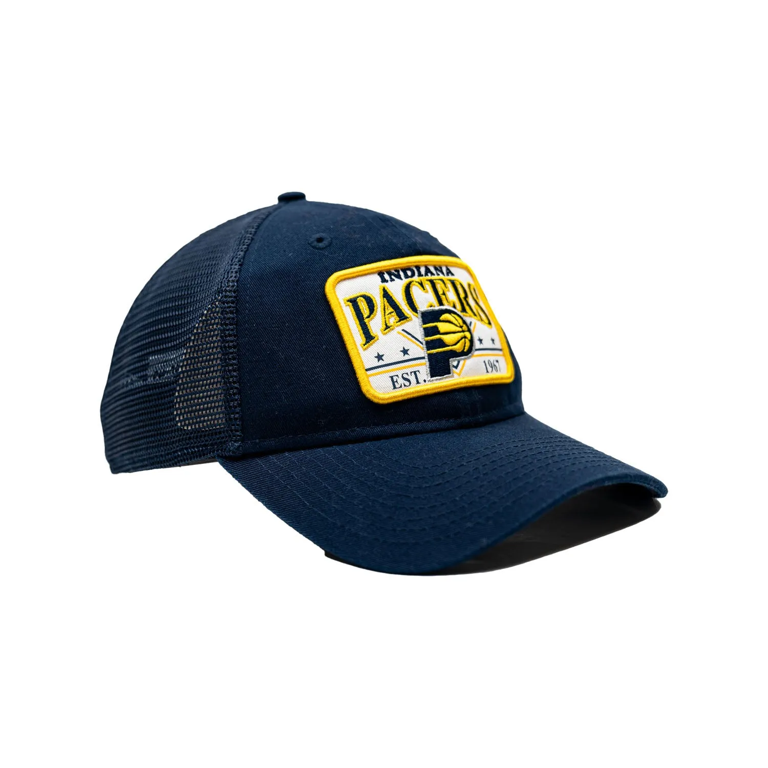 Adult Indiana Pacers 9Forty Plate Hat in Navy by New Era