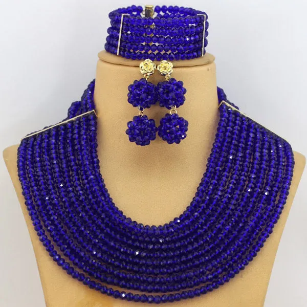 African Beads Jewelry Set Women Engagement Necklace Jewelry Set