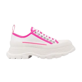 Alexander McQueen Wmns Tread Slick Lace Up 'White Neon Pink'