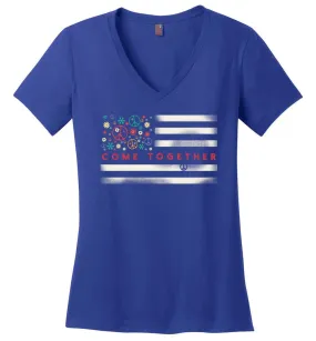 American Come Together Flag V-neck