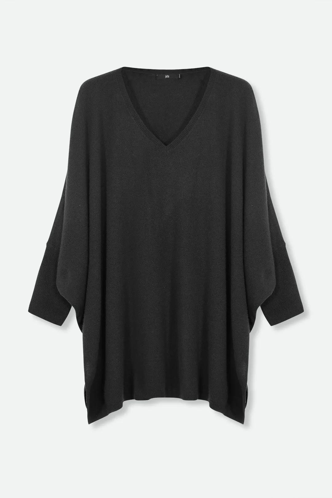 ANITA LONG SLEEVE PONCHO IN PURE CASHMERE MERINO