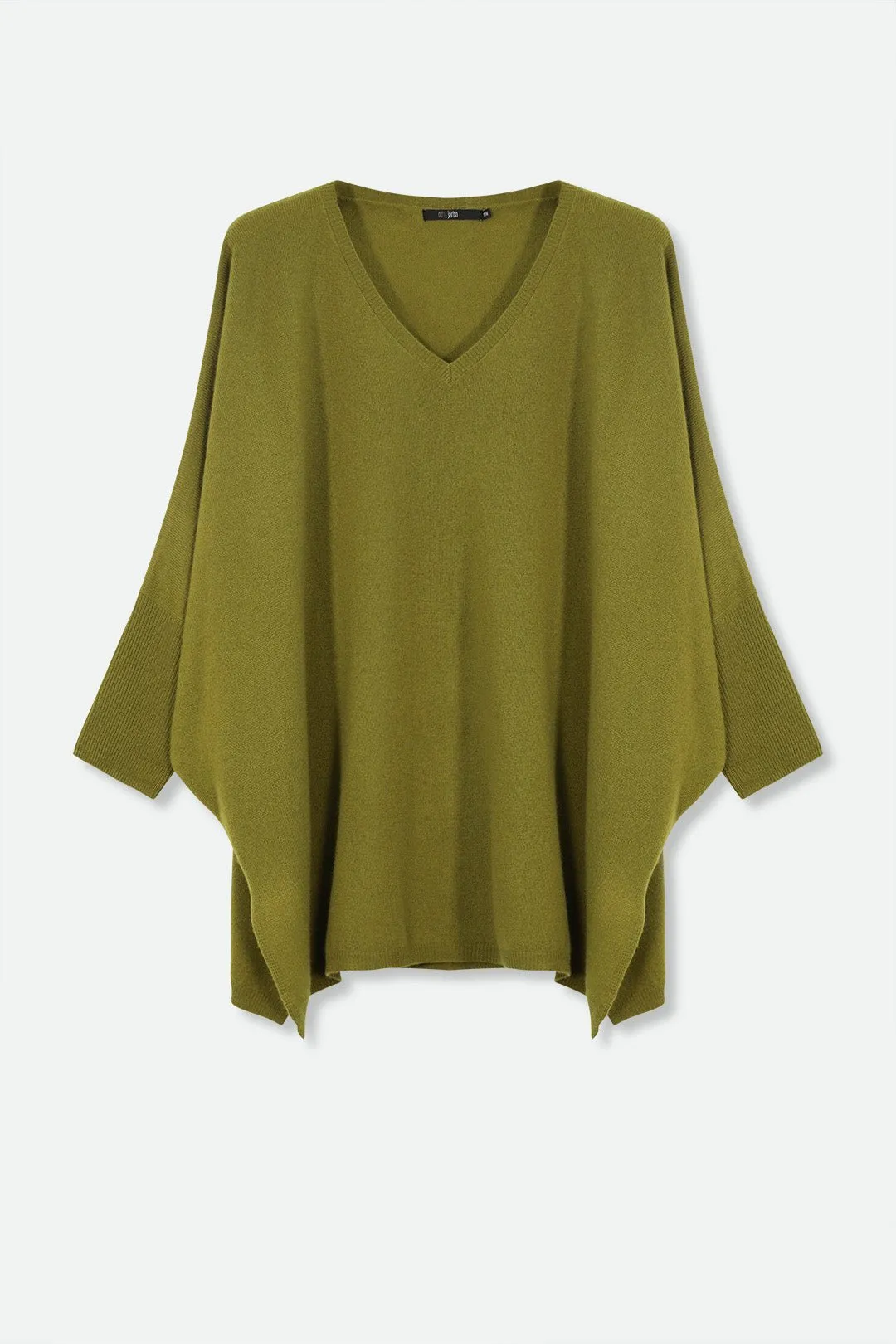 ANITA LONG SLEEVE PONCHO IN PURE CASHMERE MERINO