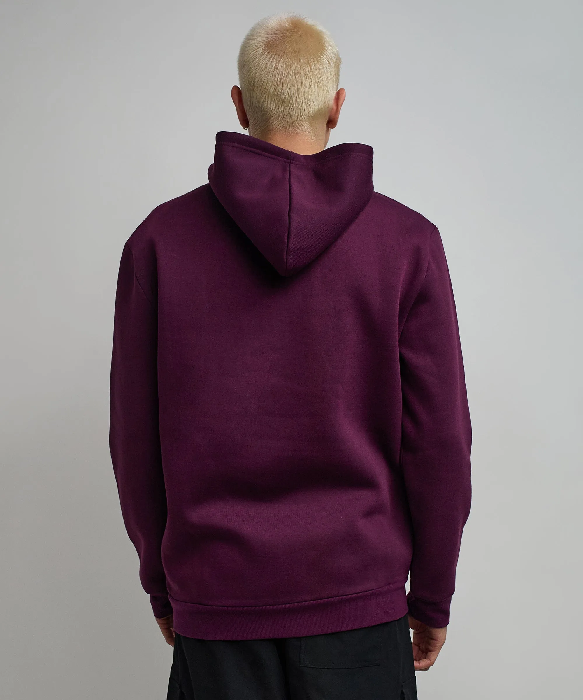 Art Is Not A Crime Graphic Print Hoodie - Burgundy