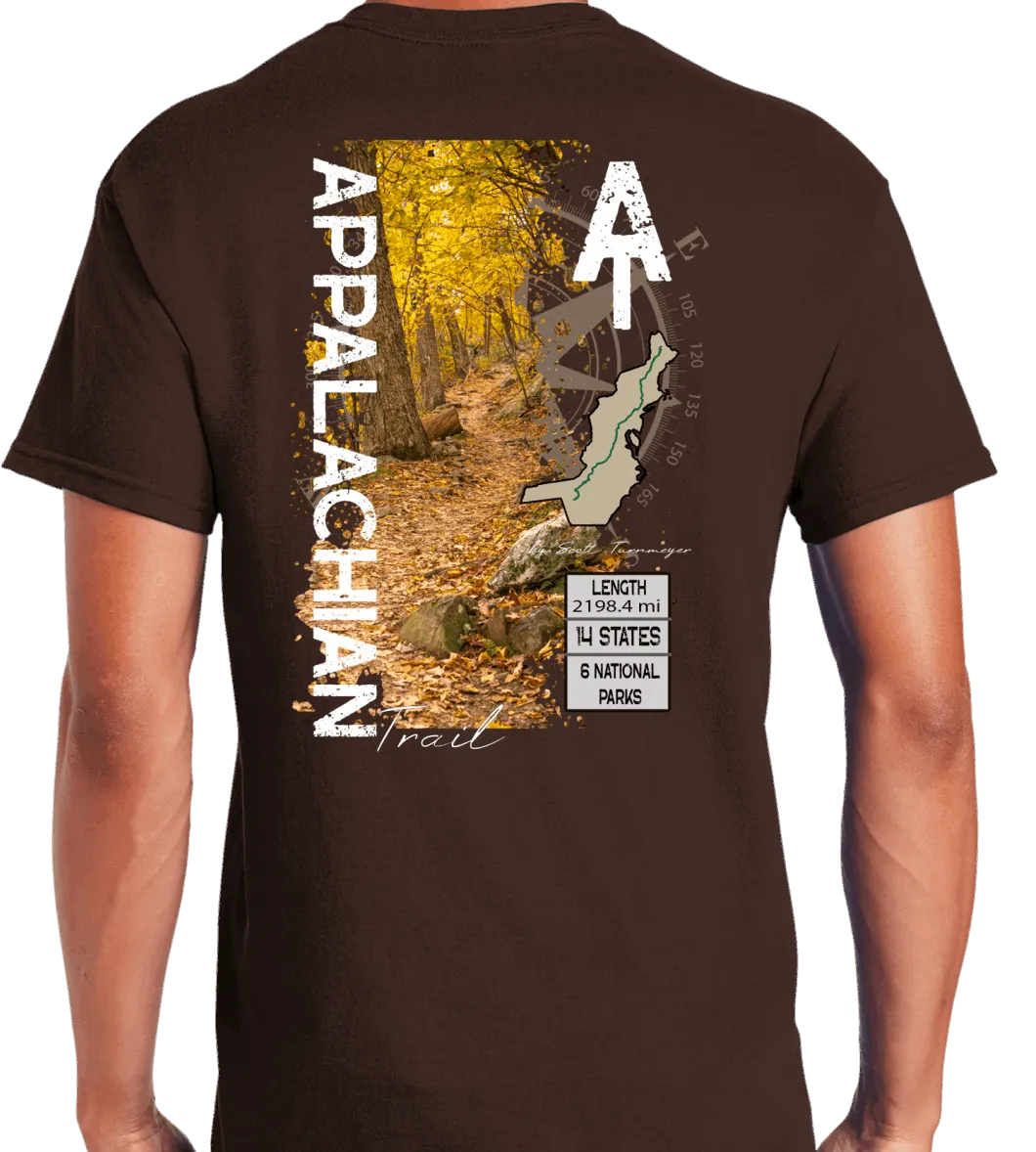 AT Appalachian Trail Super Soft Ring Spun 100% Cotton Midweight Unisex T-Shirt TShirt