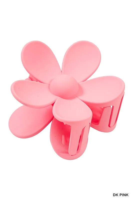 Azalea Flower Claw Clip - Dark Pink