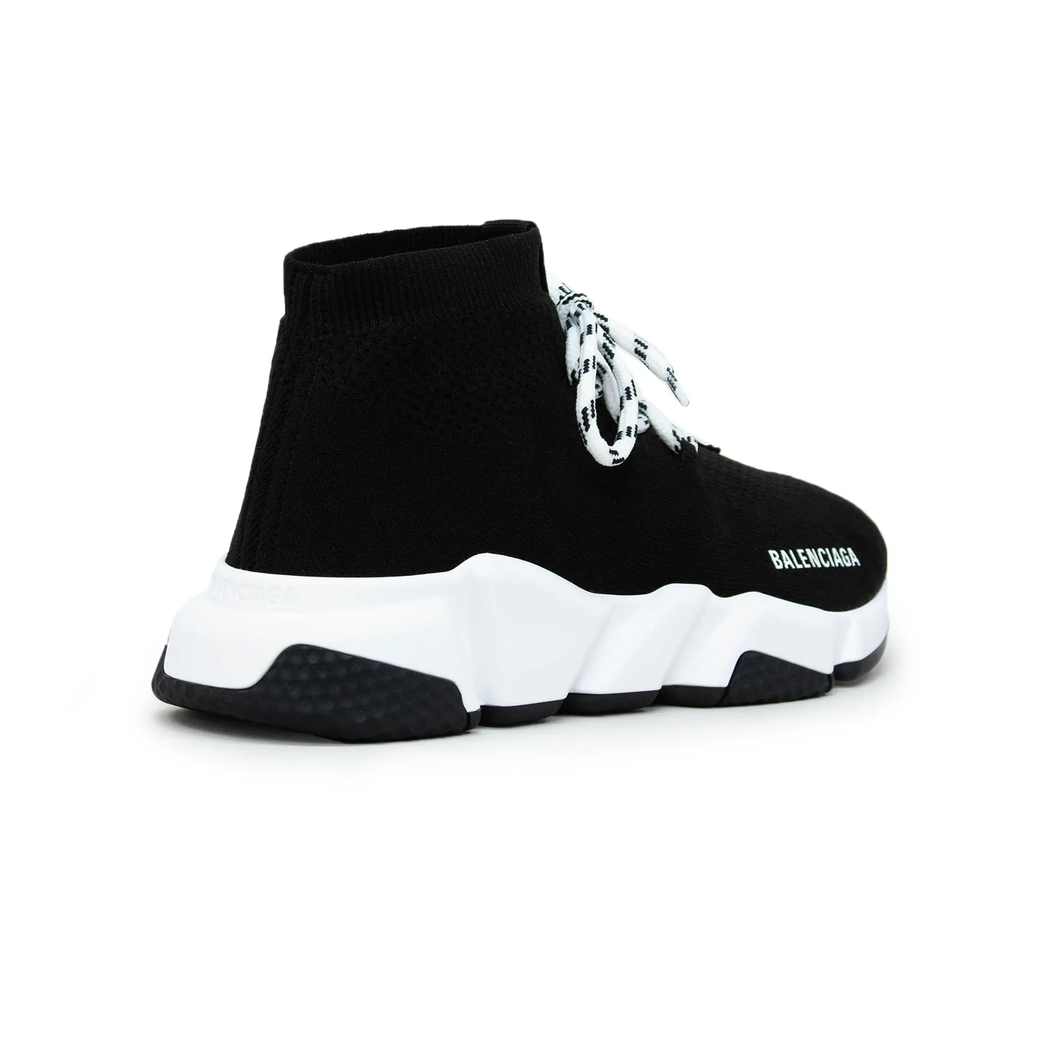 Balenciaga Speed Knit Lace Sock Black White (W)