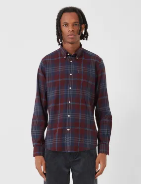 Barbour Highland Check 7 Tailored Shirt - Merlot Red