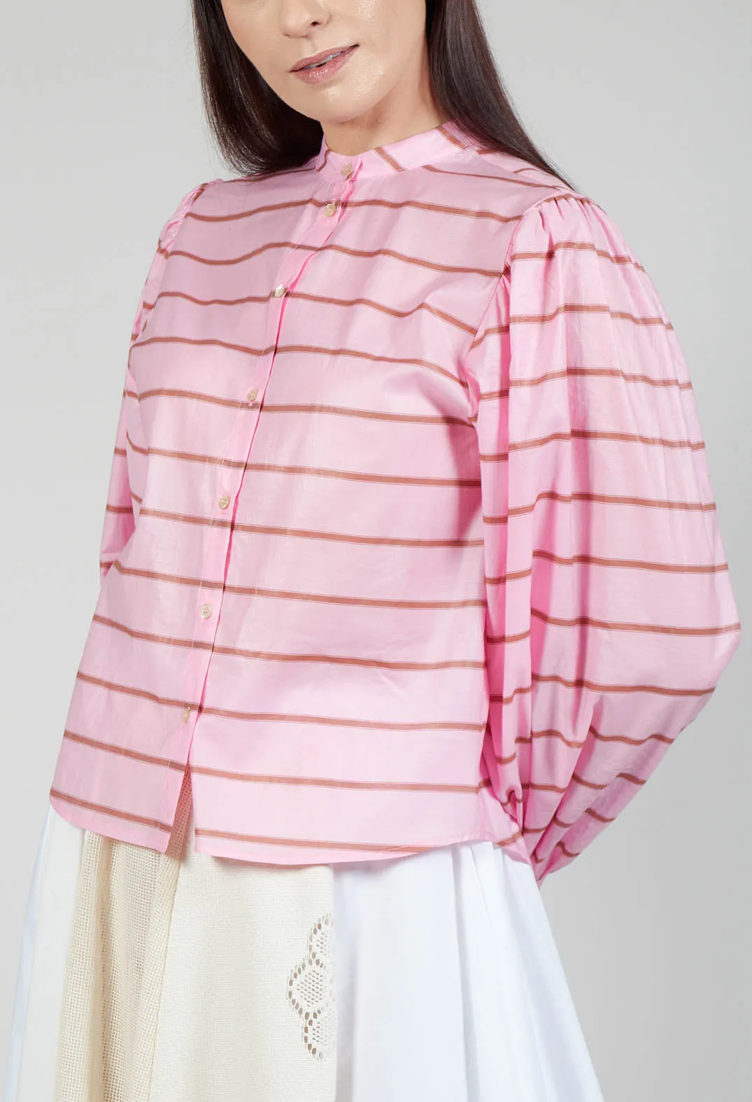 Bishop Sleeve Blouse in Desert Pink