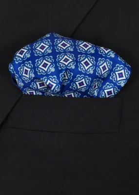 Blue Red Mix Pocket Square