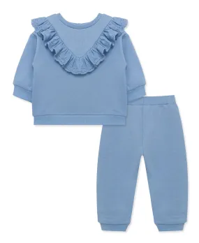 Blue Sweatshirt Set (2T-4T)