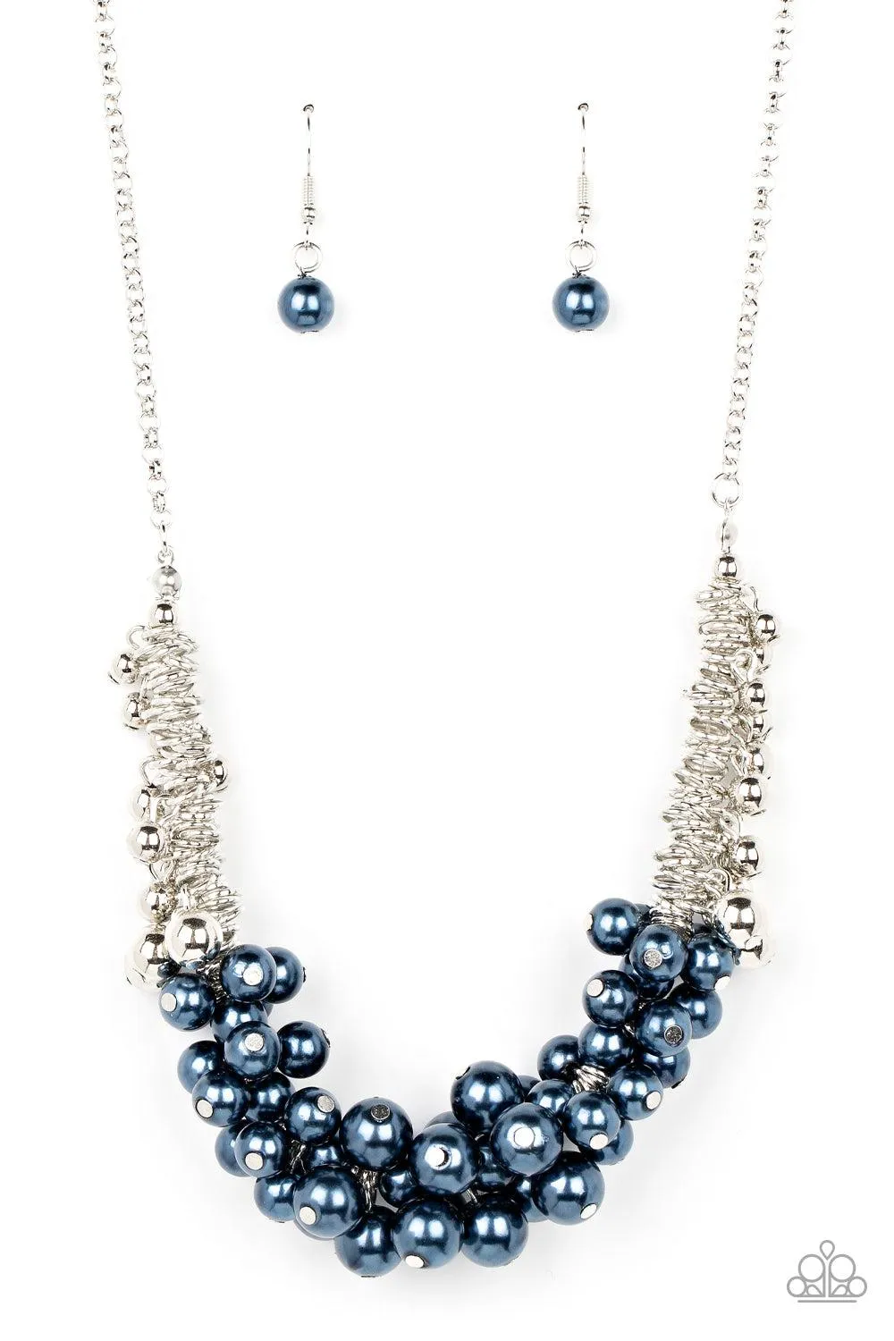 Bonus Points Blue Pearl Necklace - Paparazzi Accessories