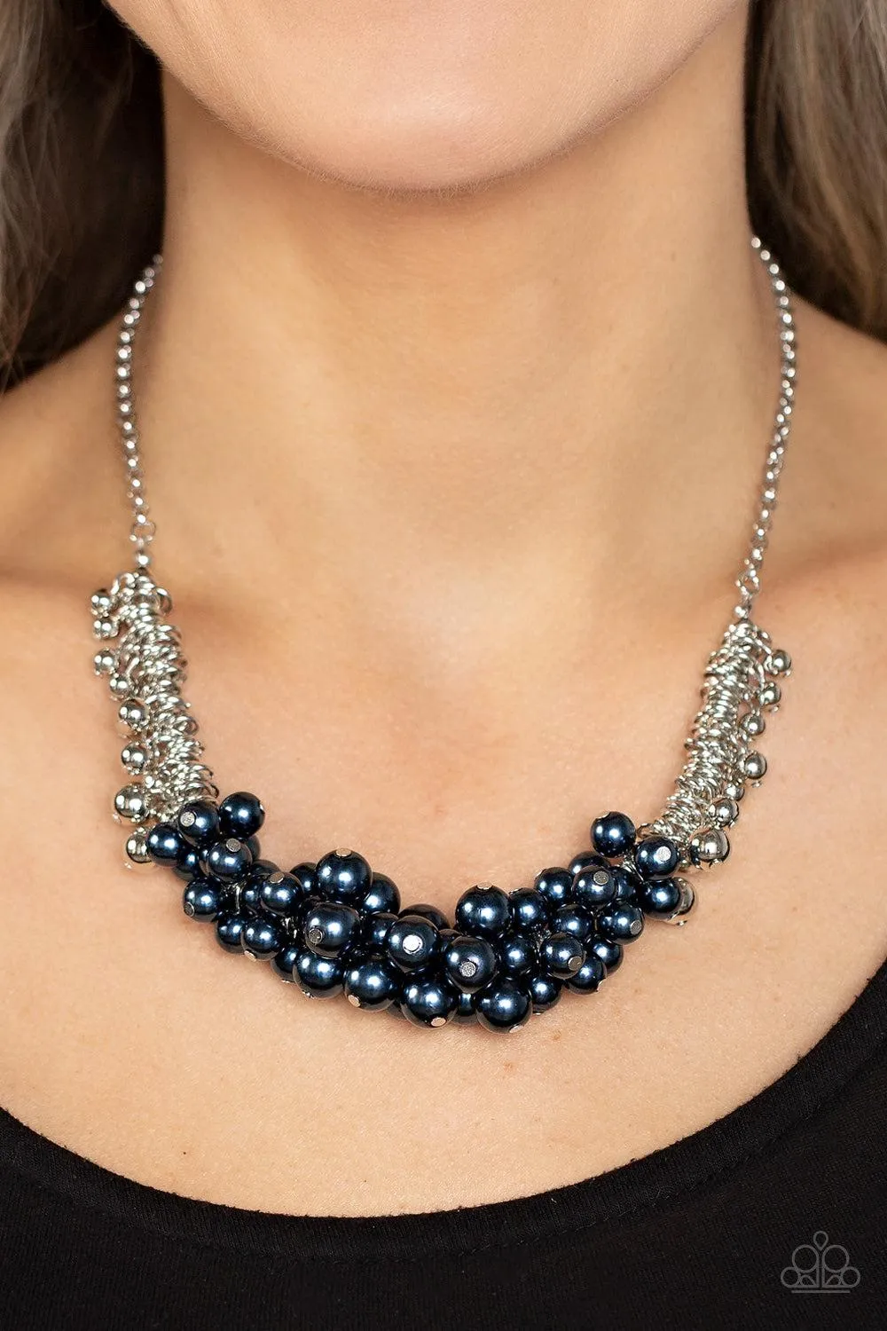 Bonus Points Blue Pearl Necklace - Paparazzi Accessories