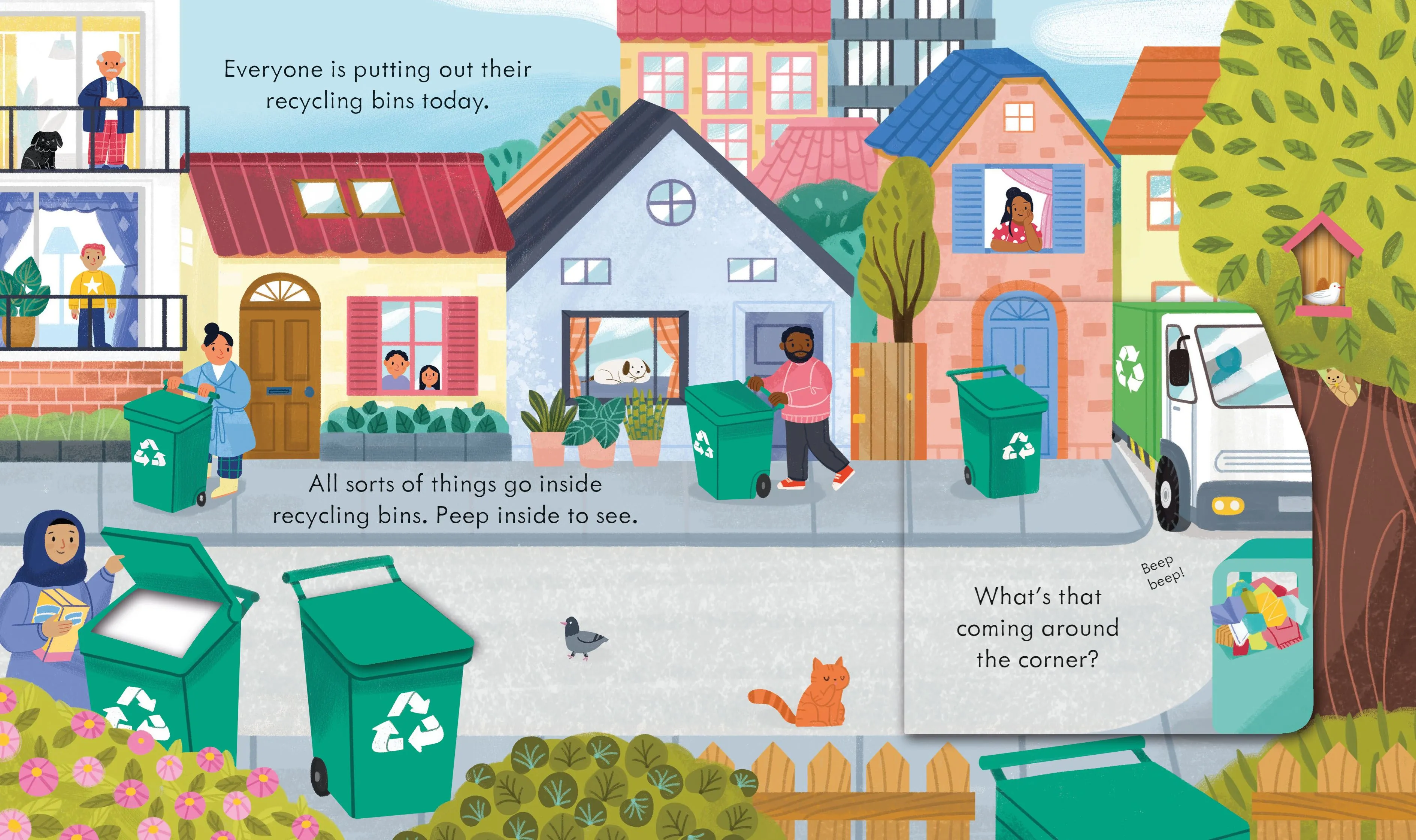 Book - Peep Inside How A Recycling Truck Works