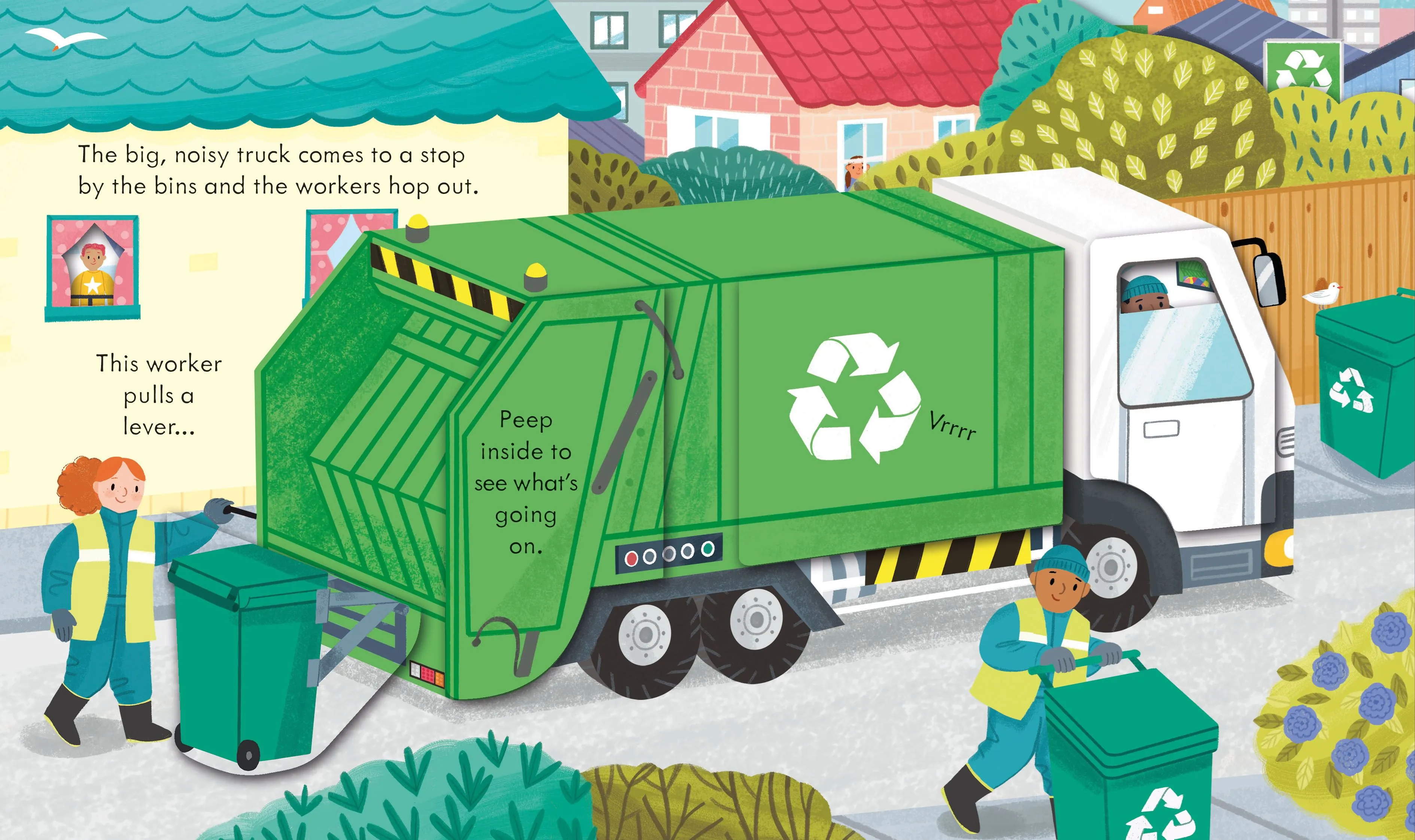 Book - Peep Inside How A Recycling Truck Works