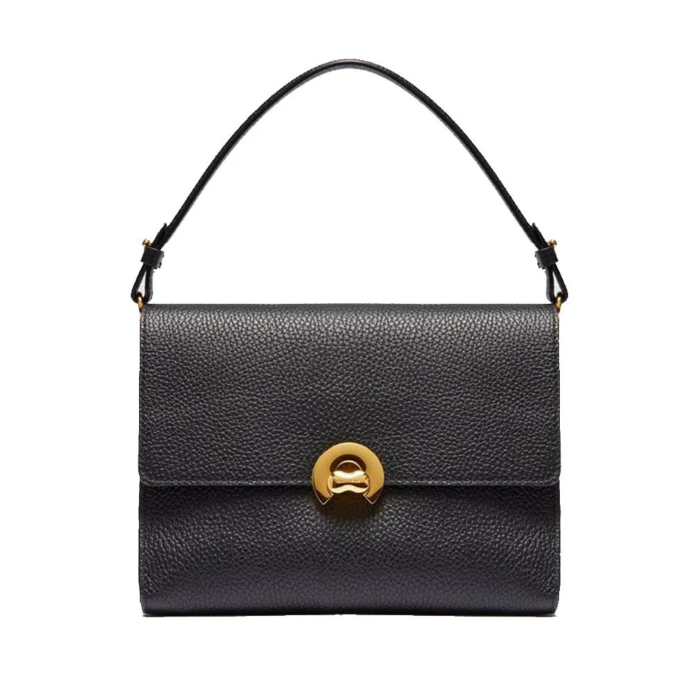 Borsa Donna a Mano con Tracolla COCCINELLE in Pelle linea Binxie colore Nero