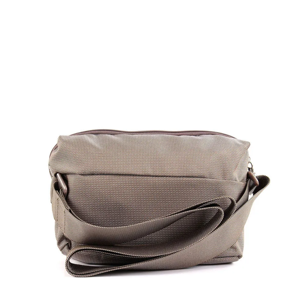 Borsa Donna a Tracolla Piccola Mandarina Duck in Tessuto colore Taupe Linea MD20