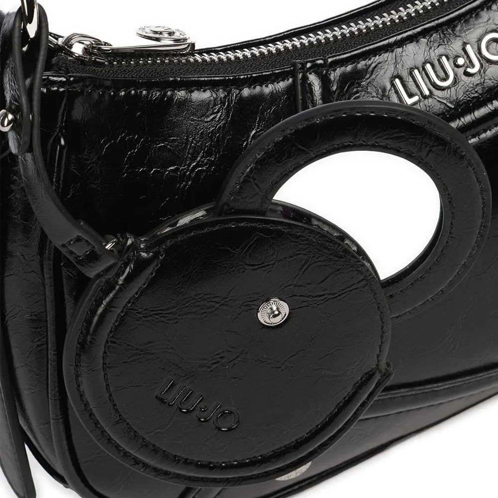 Borsa Donna Hobo Lucida LIU JO Silk Nero