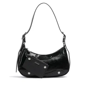 Borsa Donna Hobo Lucida LIU JO Silk Nero