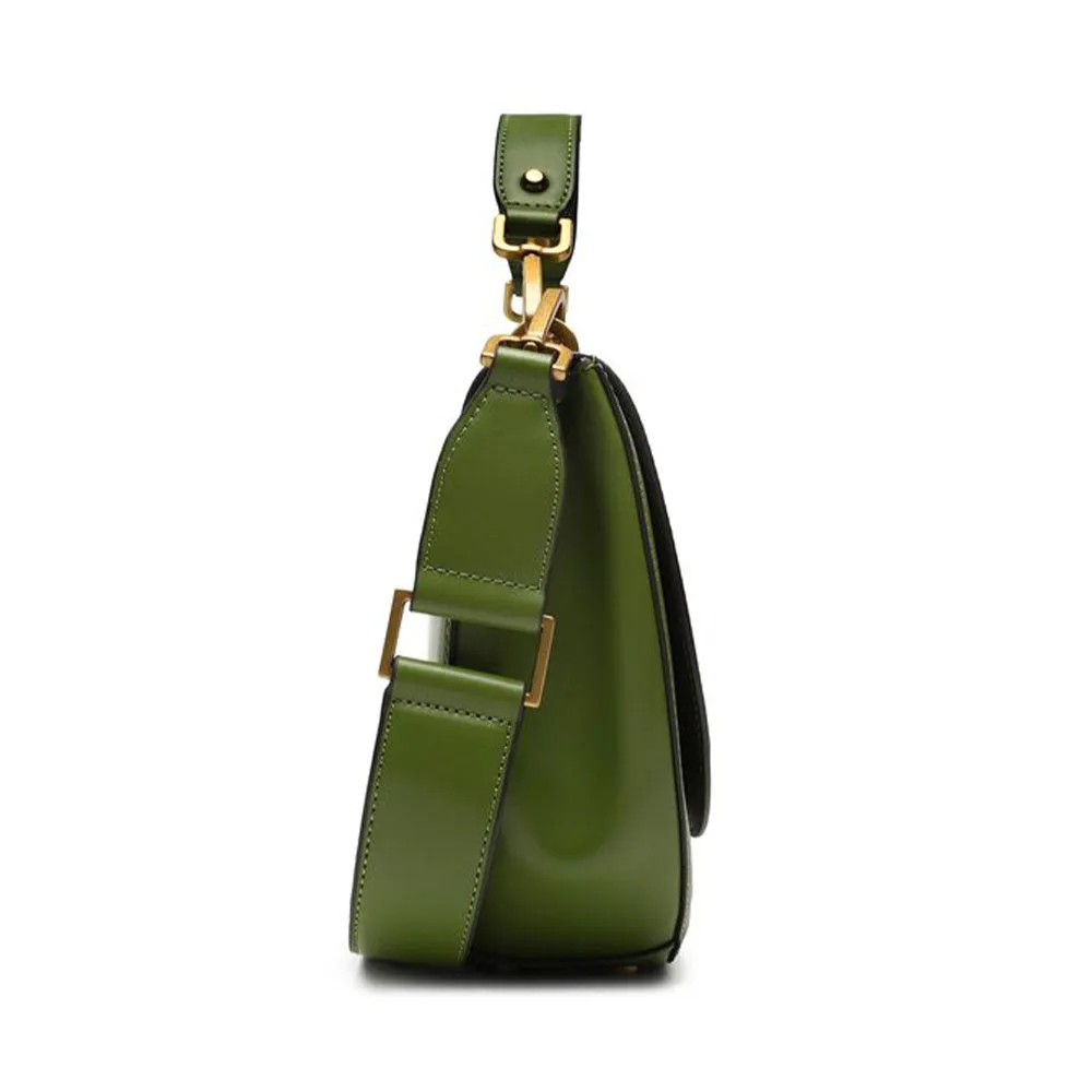 Borsa Donna Piccola a Mano con Tracolla GUESS Linea Fleet Colore Verde