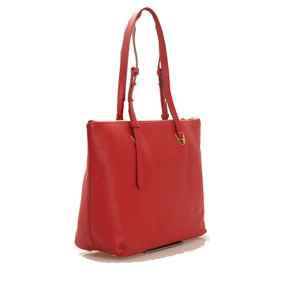 Borsa Shopping COCCINELLE Linea Lea in Pelle Ruby Misura Media