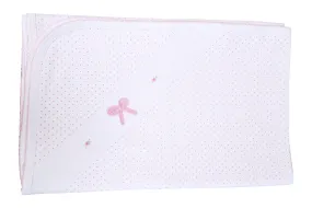 Bows Print Baby Girl's Blanket