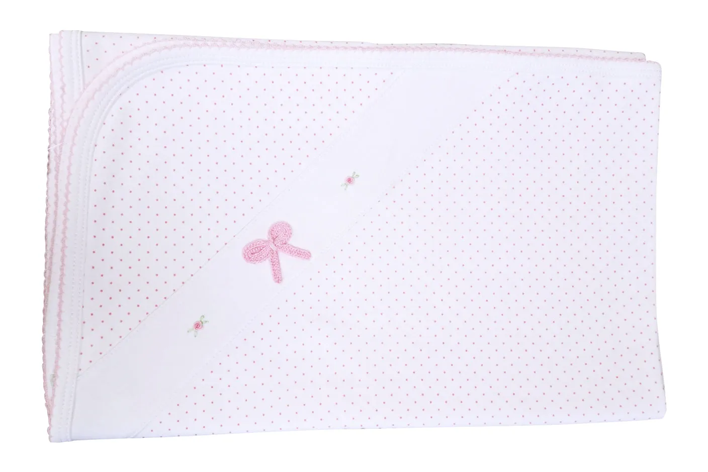 Bows Print Baby Girl's Blanket