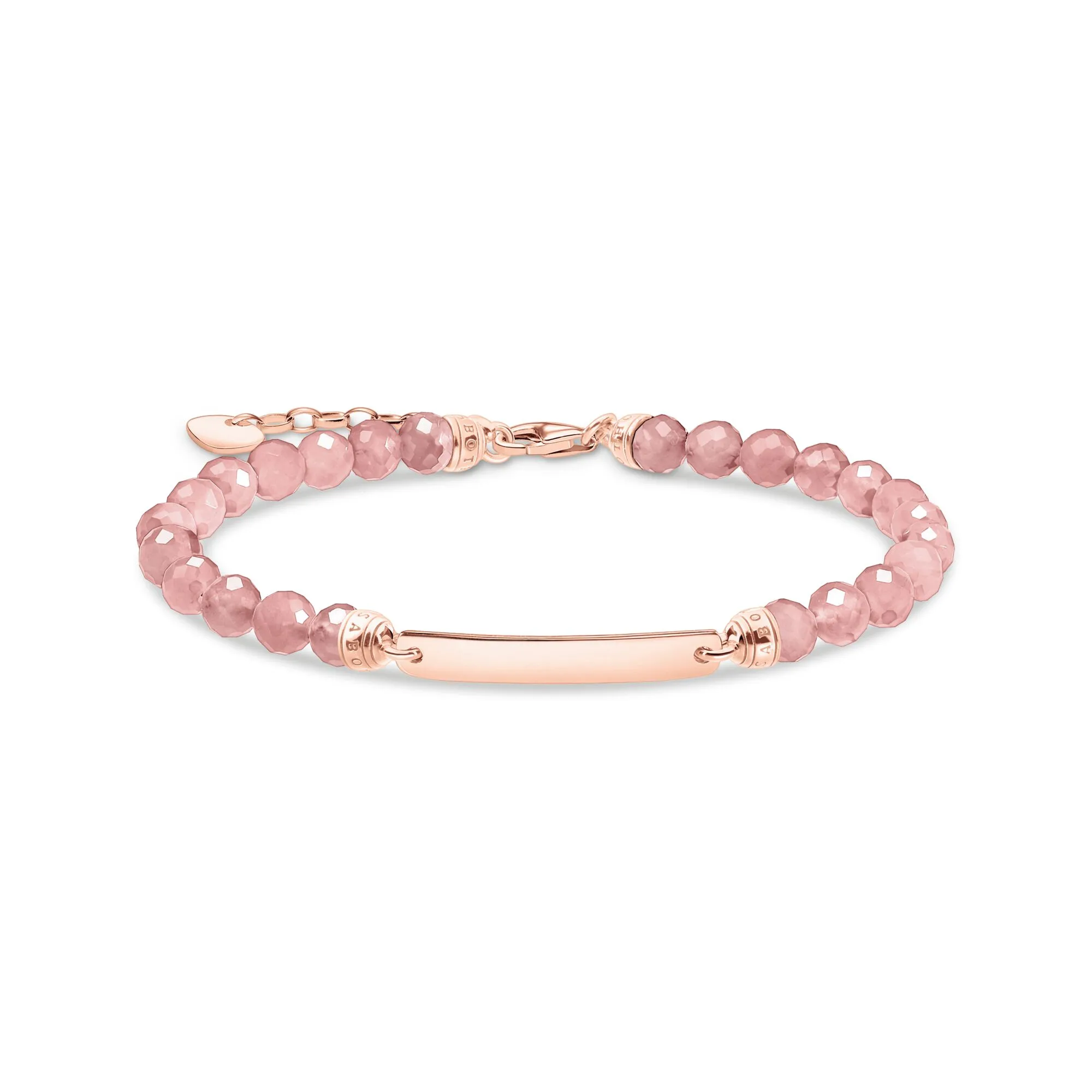 Bracelet pink pearls Rose Gold