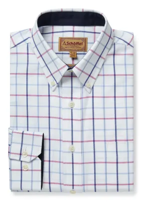 Brancaster Classic Shirt - Blue/Pink Check