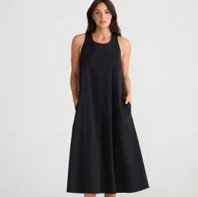 Brave and True Newport Dress Washed Black