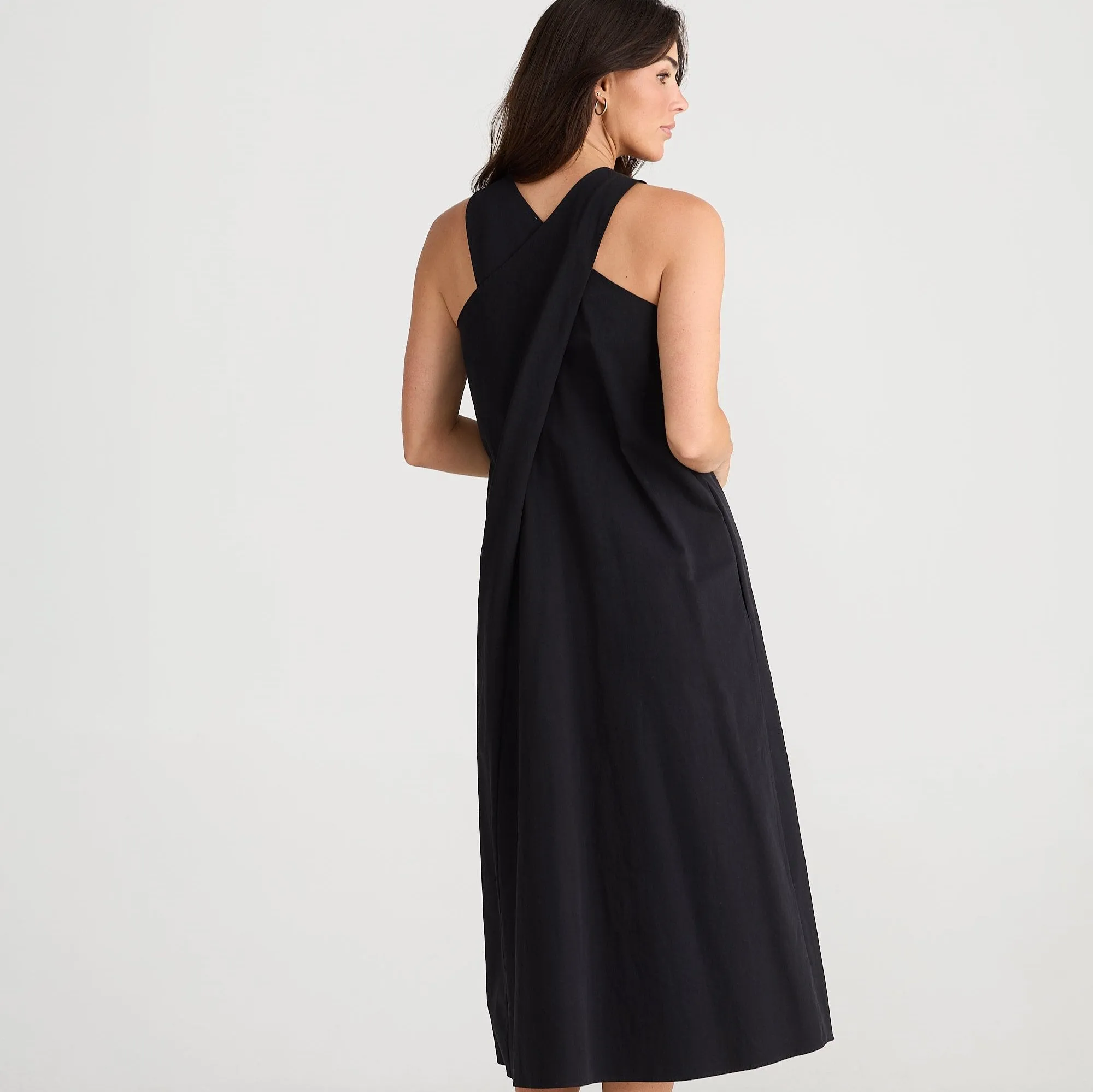 Brave and True Newport Dress Washed Black