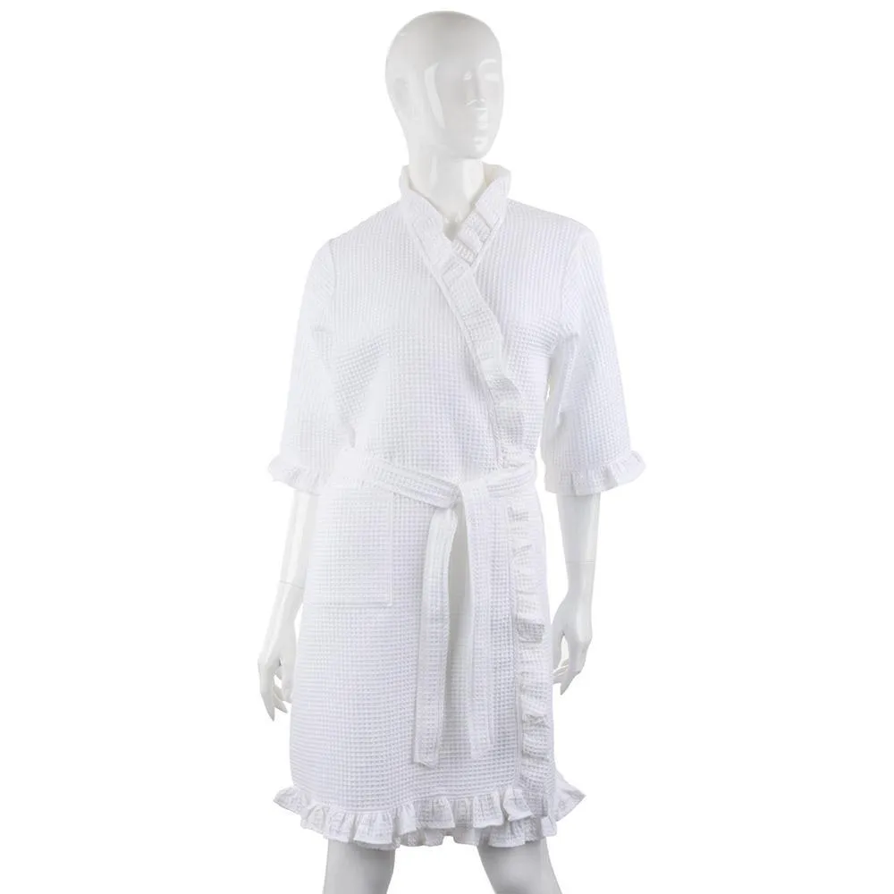 Bridal Robe with Ruffle Detail