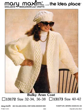 Bulky Aran Coat Pattern