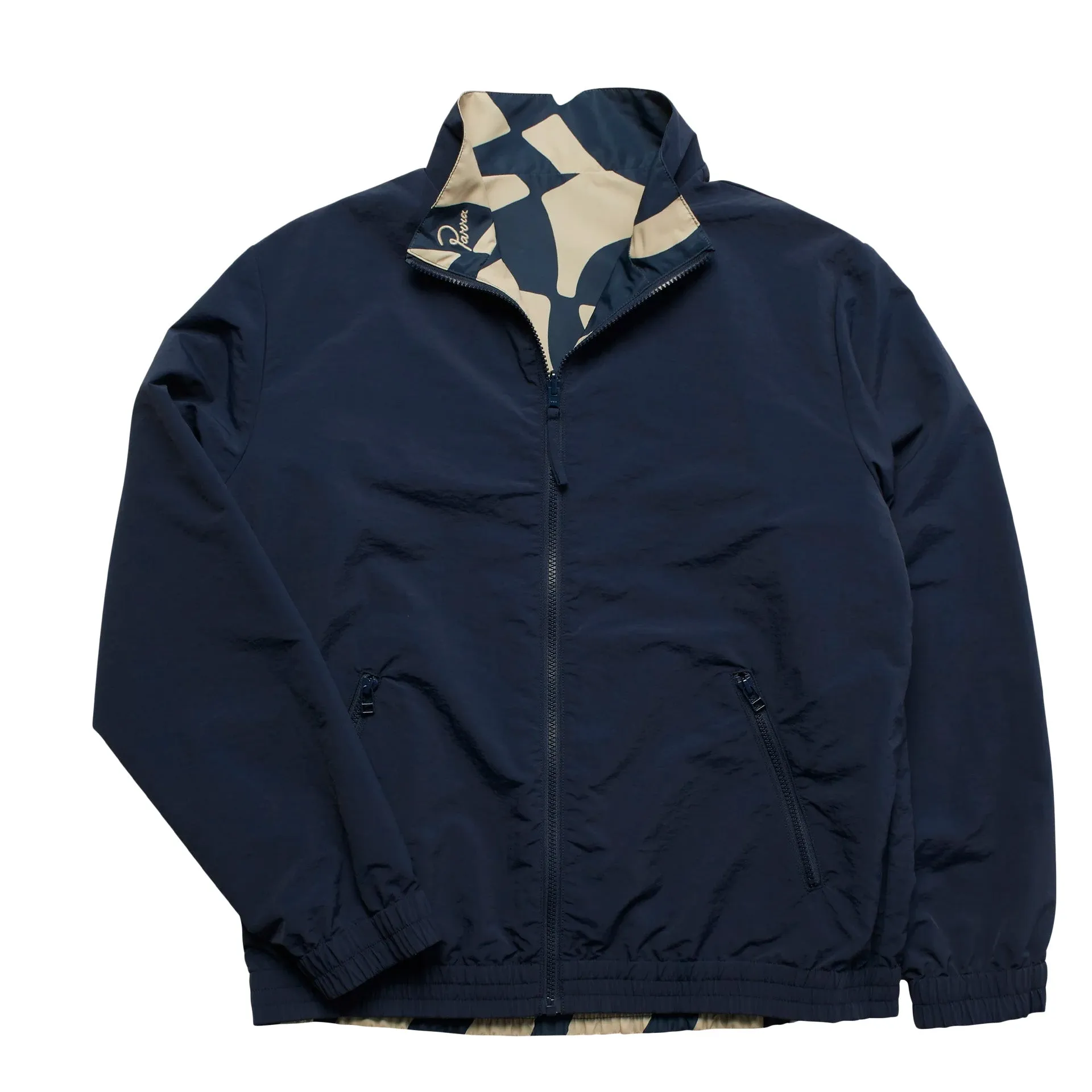 By Parra Zoom Winds Reversible Track Jacket 'Navy Blue'