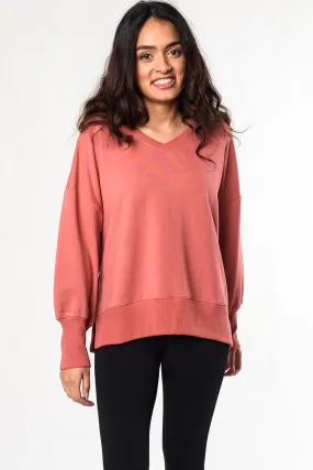 Caitlin Bamboo Sweatshirt - Desert Pink