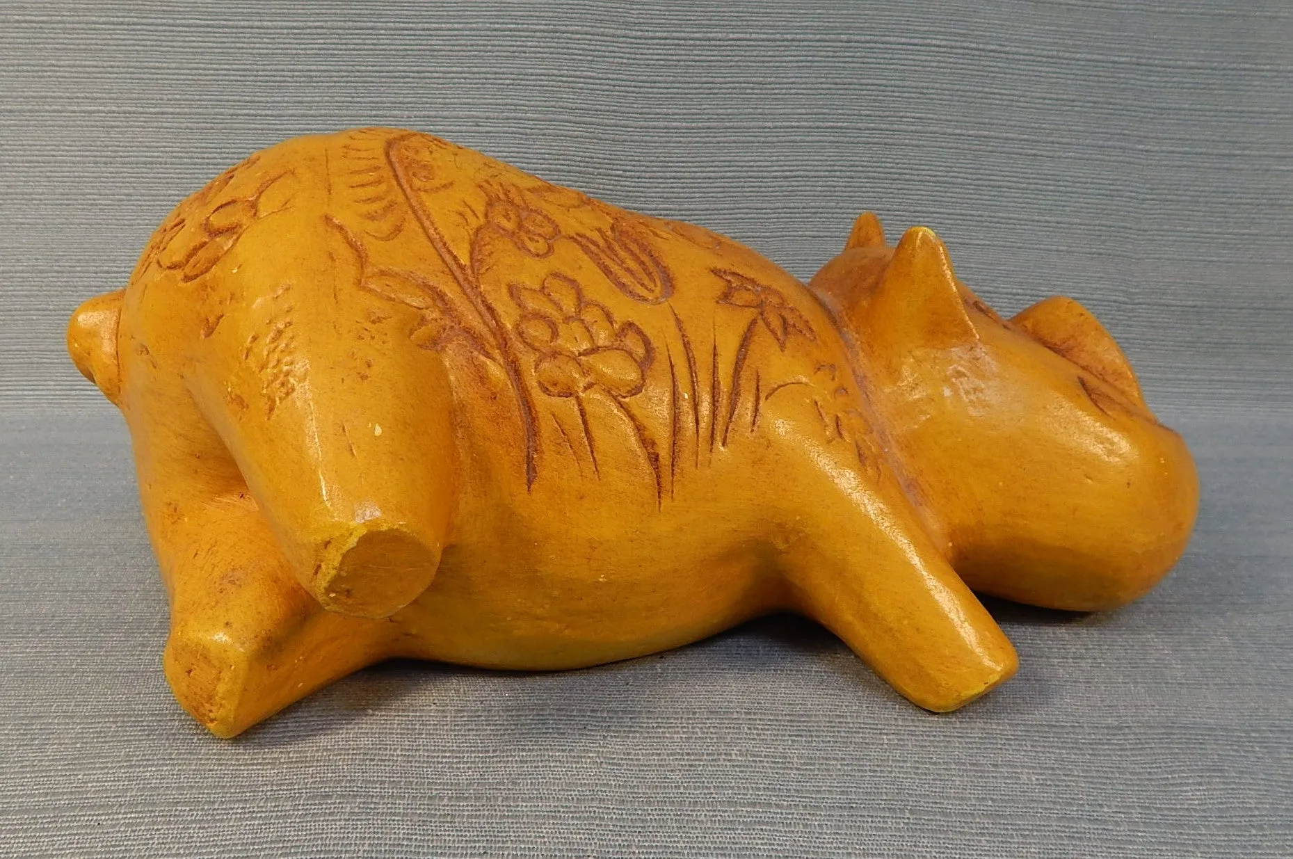 California Pottery Piggy Bank - Very Good Vintage Condition