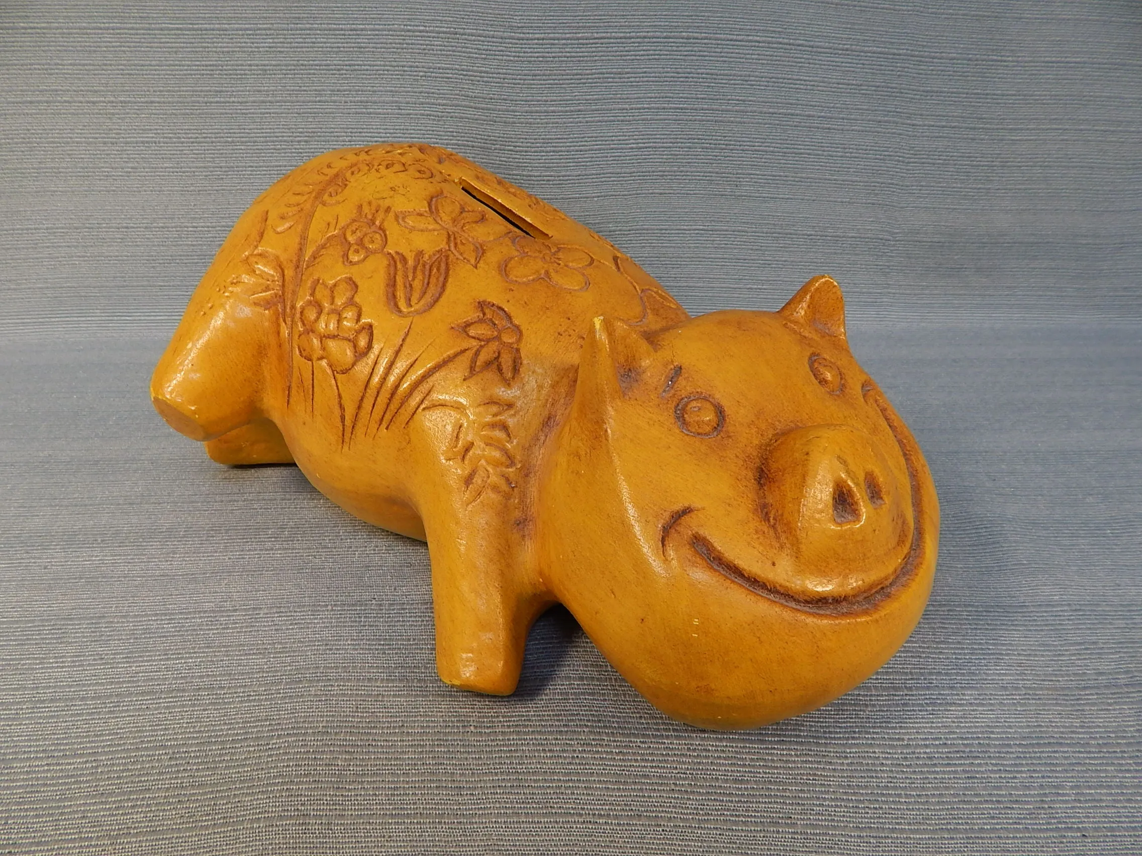 California Pottery Piggy Bank - Very Good Vintage Condition