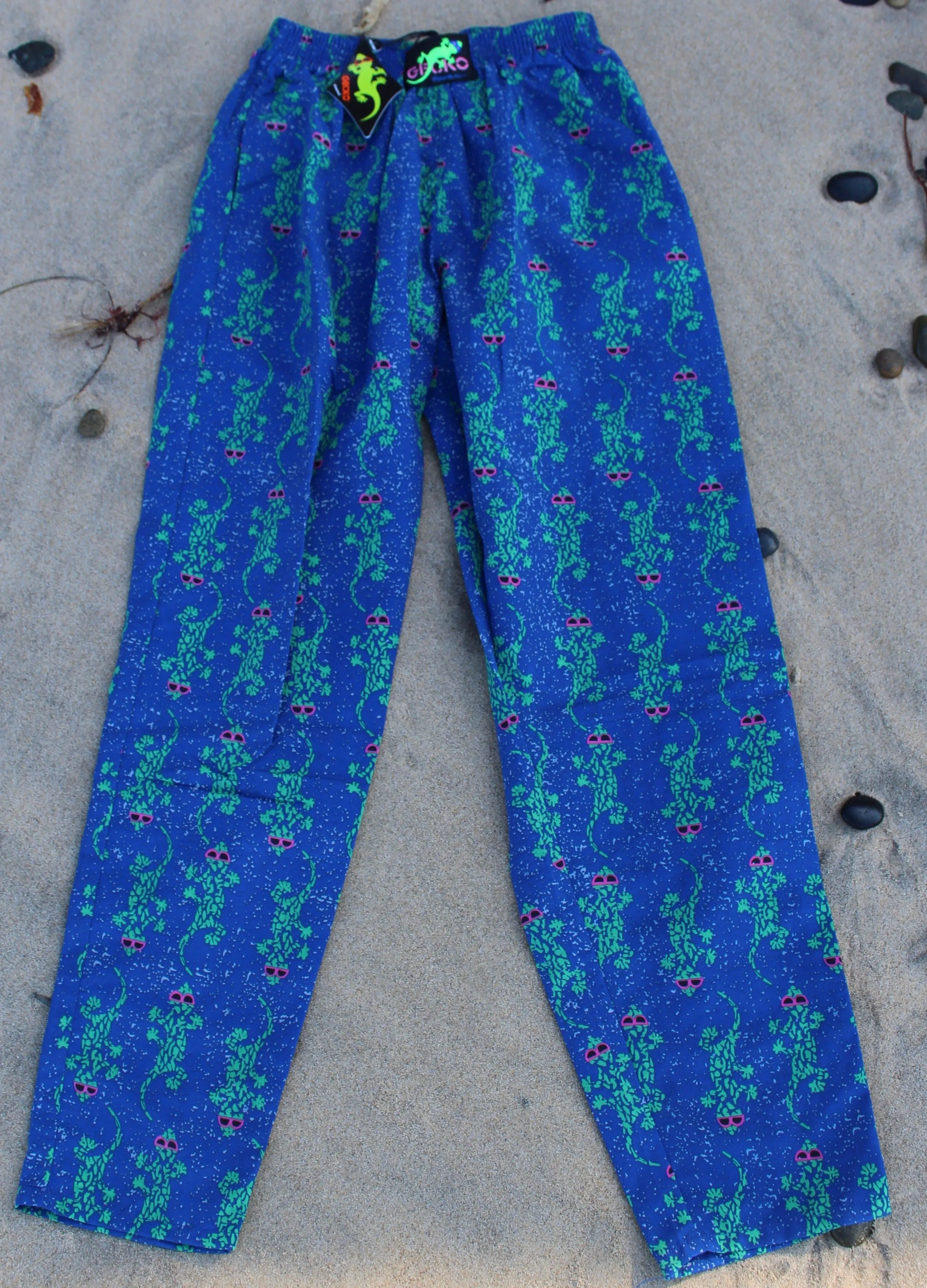 Camo Gecko Beach Pants Blue