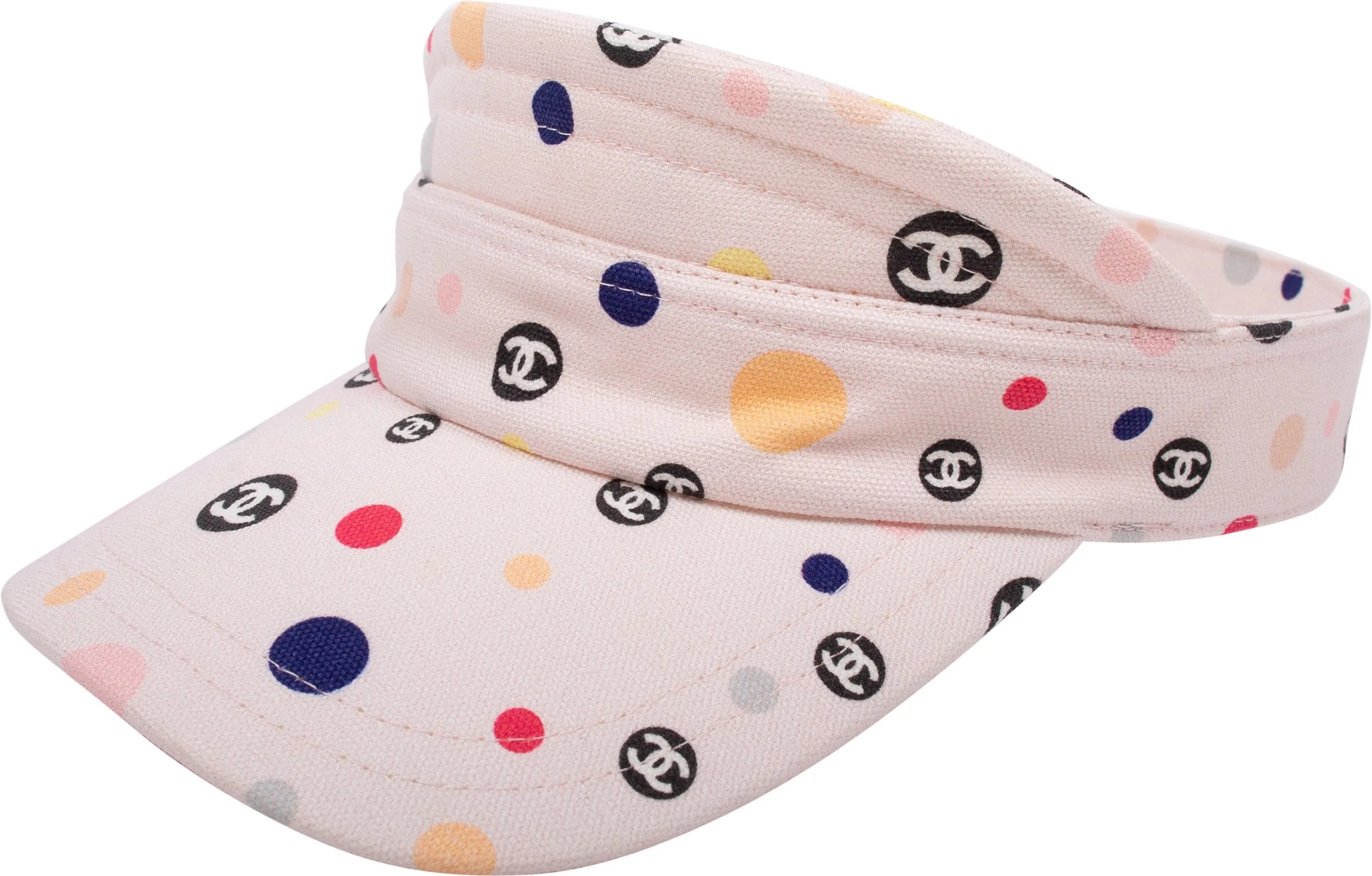 Chanel Logo Dot Visor Hat