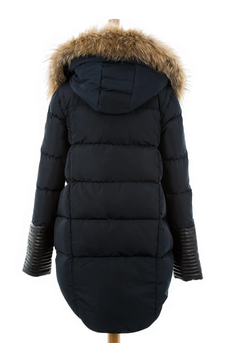 Chapais Down Puffer With Fur Trim