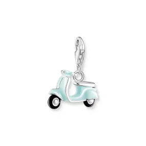 Charm Pendant Blue Scooter