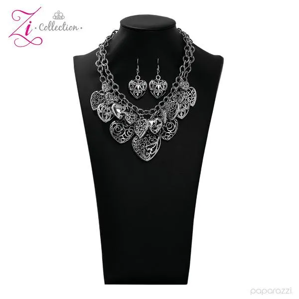 Cherish 2019 Zi Collection Necklace and matching Earrings - Paparazzi Accessories