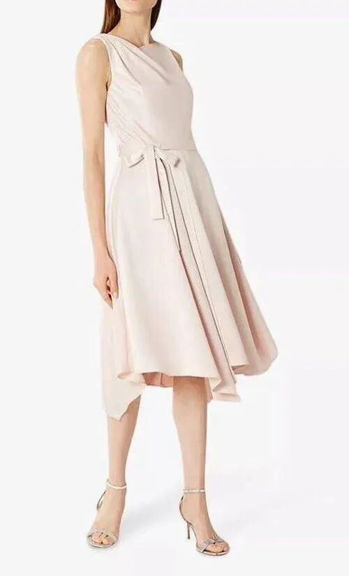 Coast Blush Pink Savannah Soft Midi Dress BNWT UK 14