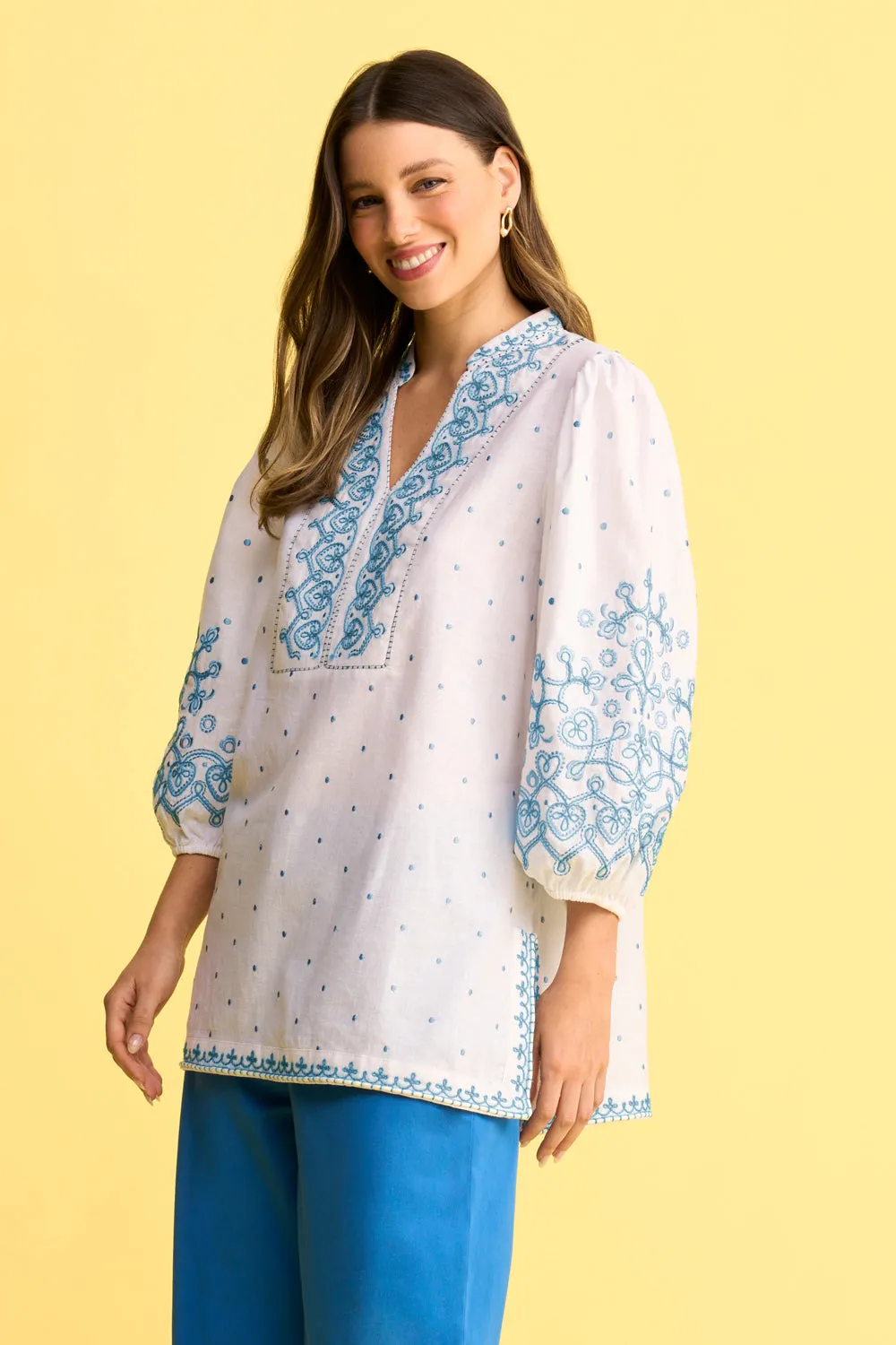 Cord Embroidered Kaftan